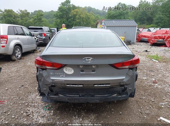 KMHD74LF6JU581806 2018 HYUNDAI ELANTRA Gray 