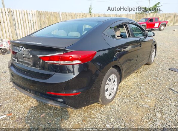 KMHD74LF6JU612245 2018 HYUNDAI ELANTRA Black Задня права чверть
