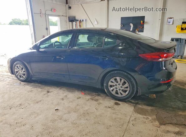 KMHD74LF6JU613668 2018 HYUNDAI ELANTRA Black უკანა მარცხენა