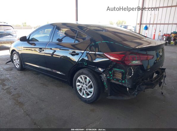 KMHD74LF6KU796071 2019 HYUNDAI ELANTRA Black Հետևի ձախ