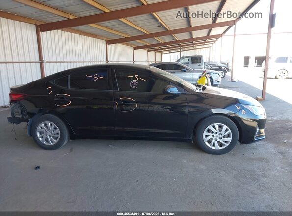 KMHD74LF6KU796071 2019 HYUNDAI ELANTRA Black Սալոնի հետևի տեսք