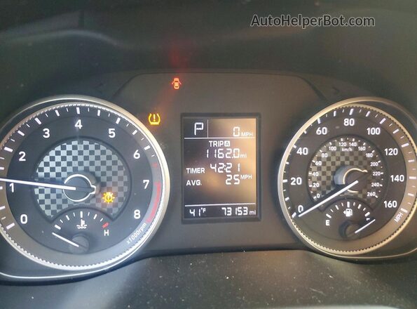 KMHD74LF6KU812009 2019 HYUNDAI ELANTRA Серебряный Вид щитка приборов