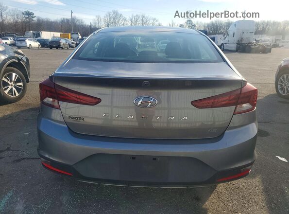 KMHD74LF6KU812009 2019 HYUNDAI ELANTRA Серебряный Вид сзади