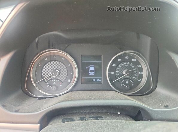 KMHD74LF6LU105154 2020 HYUNDAI ELANTRA Silver Vista del cuadro de instrumentos
