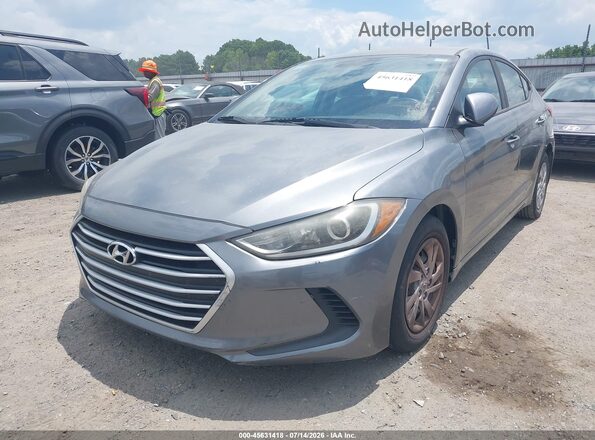 KMHD74LF7HU071930 2017 HYUNDAI ELANTRA Серый Вид спереди
