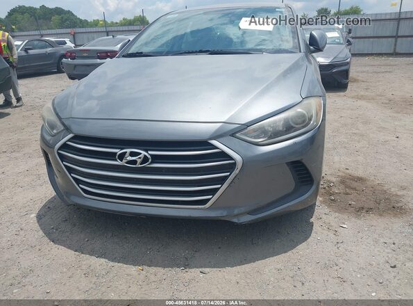 KMHD74LF7HU071930 2017 HYUNDAI ELANTRA Серый Вид задней части салона