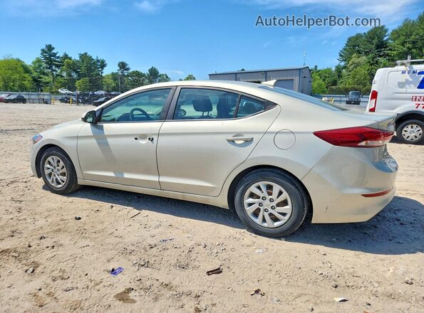 KMHD74LF7HU074410 2017 HYUNDAI ELANTRA Золотой Задняя левая четверть