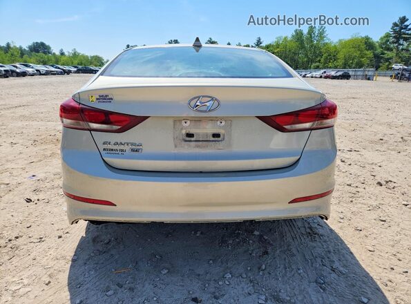 KMHD74LF7HU074410 2017 HYUNDAI ELANTRA Золотой Вид сзади