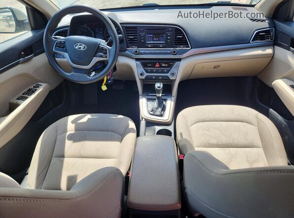 KMHD74LF7HU074410 2017 HYUNDAI ELANTRA Золотой Вид панели приборов