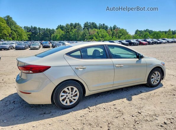 KMHD74LF7HU074410 2017 HYUNDAI ELANTRA Золотой Задняя правая четверть
