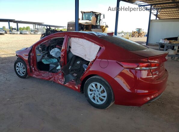KMHD74LF7HU084547 2017 HYUNDAI ELANTRA Красный Задняя левая четверть