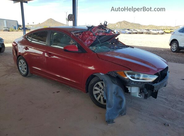 KMHD74LF7HU084547 2017 HYUNDAI ELANTRA Красный Передняя правая четверть