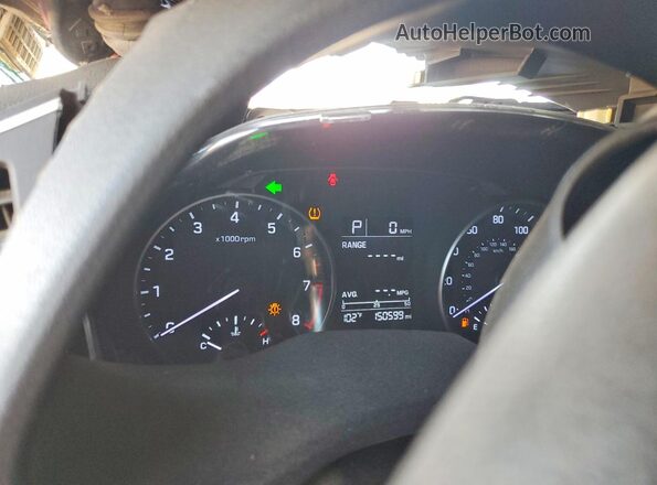 KMHD74LF7HU084547 2017 HYUNDAI ELANTRA Красный Вид щитка приборов