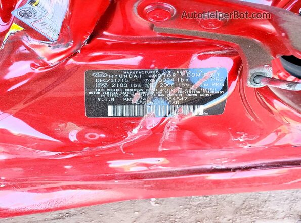 KMHD74LF7HU084547 2017 HYUNDAI ELANTRA Красный Вид подкапотного пространства