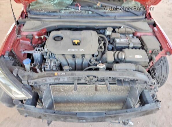 KMHD74LF7HU084547 2017 HYUNDAI ELANTRA Красный Вид задней части салона