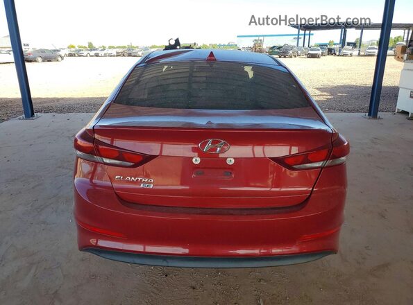 KMHD74LF7HU084547 2017 HYUNDAI ELANTRA Красный Вид сзади