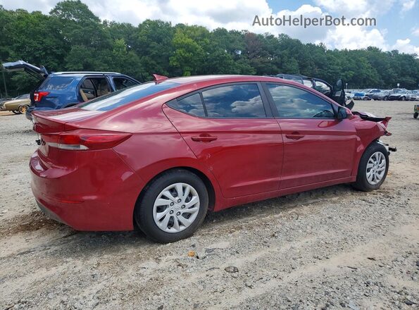 KMHD74LF7HU122424 2017 HYUNDAI ELANTRA Red უკანა მარჯვენა
