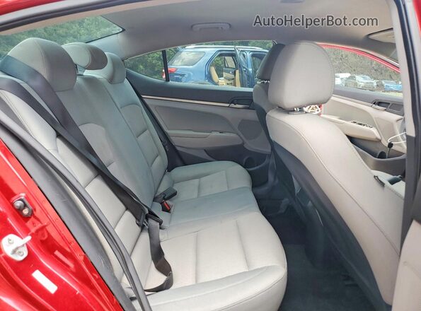 KMHD74LF7HU122424 2017 HYUNDAI ELANTRA Red უკანა სავარძლების ხედი