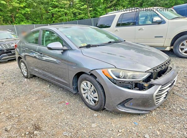 KMHD74LF7HU154340 2017 HYUNDAI ELANTRA Gray Przód prawy