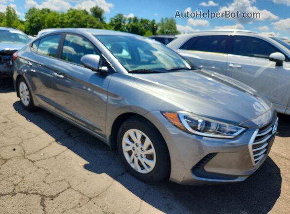 KMHD74LF7HU371144 2017 HYUNDAI ELANTRA Silver Передня права чверть
