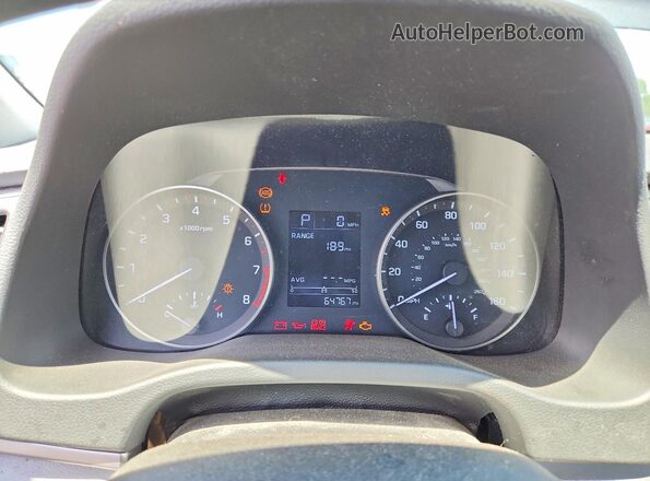 KMHD74LF7HU371144 2017 HYUNDAI ELANTRA Silver Вид щитка приладів