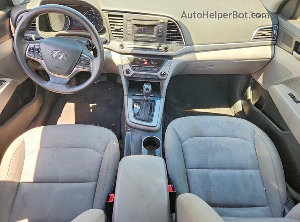 KMHD74LF7HU371144 2017 HYUNDAI ELANTRA Silver Вид панелі приладів