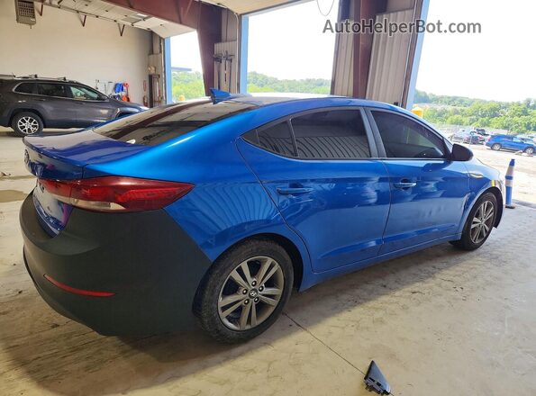 KMHD74LF7HU384234 2017 HYUNDAI ELANTRA Синий Задняя правая четверть