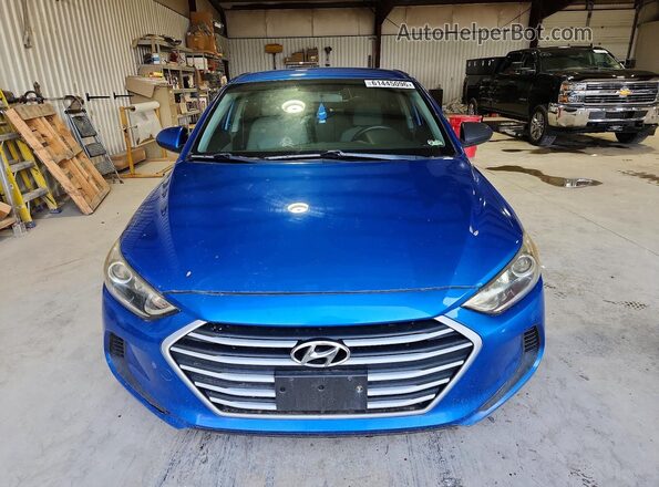 KMHD74LF7HU384234 2017 HYUNDAI ELANTRA Синий Вид спереди