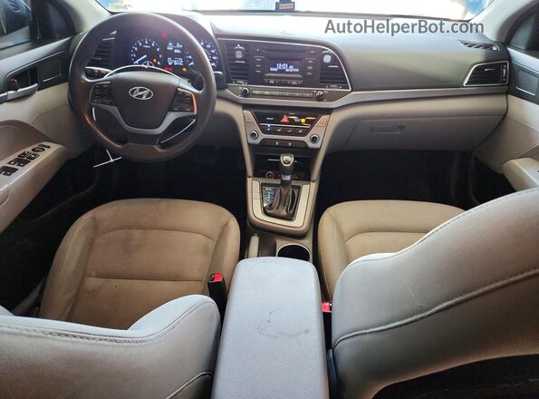 KMHD74LF7HU384234 2017 HYUNDAI ELANTRA Синий Вид панели приборов