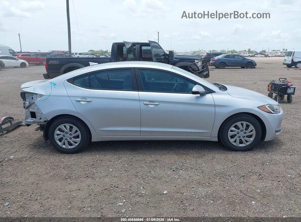 KMHD74LF7HU404952 2017 HYUNDAI ELANTRA Silver Rear interior view