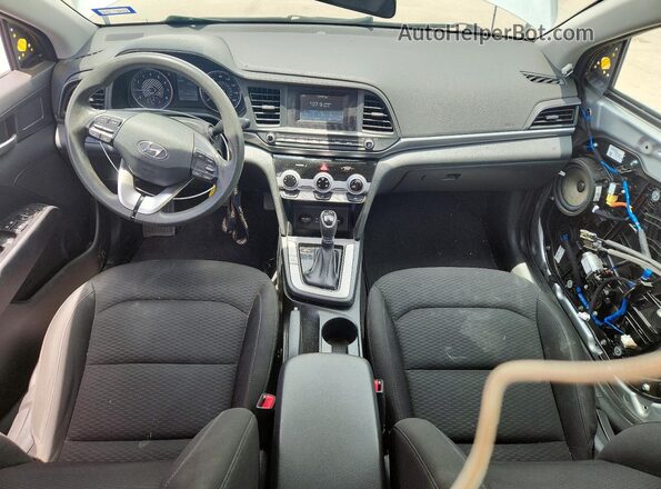 KMHD74LF7KU808972 2019 HYUNDAI ELANTRA Серебряный Вид панели приборов