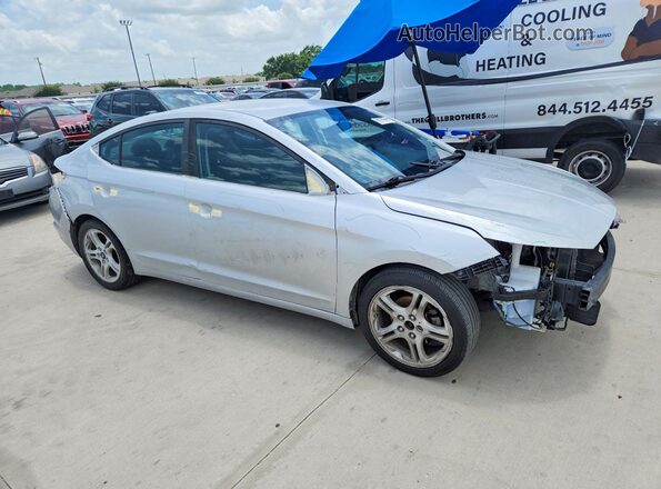 KMHD74LF7KU808972 2019 HYUNDAI ELANTRA Серебряный Передняя правая четверть