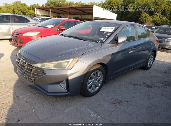 KMHD74LF7KU848842 2019 HYUNDAI ELANTRA Blue Vista tres cuartos delantera izquierda