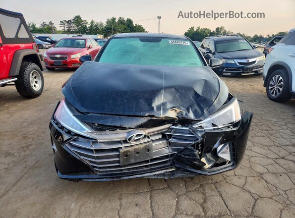 KMHD74LF7KU854995 2019 HYUNDAI ELANTRA Black Widok z przodu