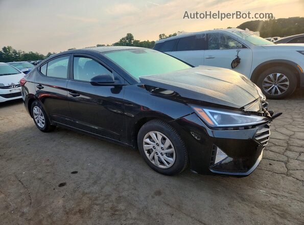 KMHD74LF7KU854995 2019 HYUNDAI ELANTRA Black Przód prawy