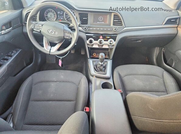 KMHD74LF7KU854995 2019 HYUNDAI ELANTRA Black Widok deski rozdzielczej
