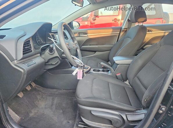 KMHD74LF7KU854995 2019 HYUNDAI ELANTRA Black Widok wnętrza z przodu