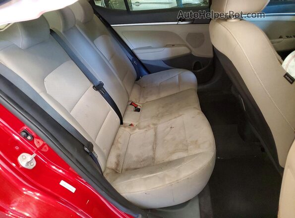 KMHD74LF7LU947632 2020 HYUNDAI ELANTRA Red Vista de los asientos traseros