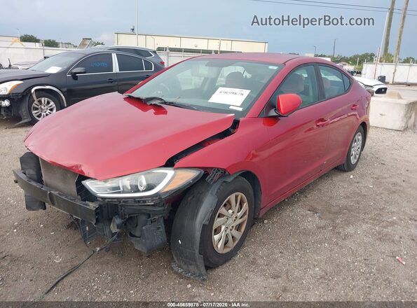 KMHD74LF8HU060872 2017 HYUNDAI ELANTRA Red Front left
