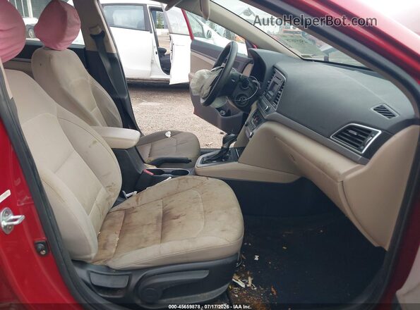 KMHD74LF8HU060872 2017 HYUNDAI ELANTRA Red Front interior view