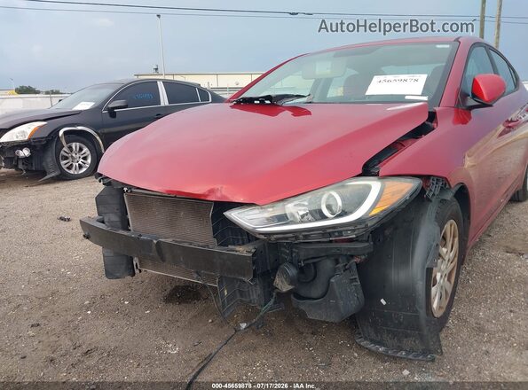KMHD74LF8HU060872 2017 HYUNDAI ELANTRA Red Front view
