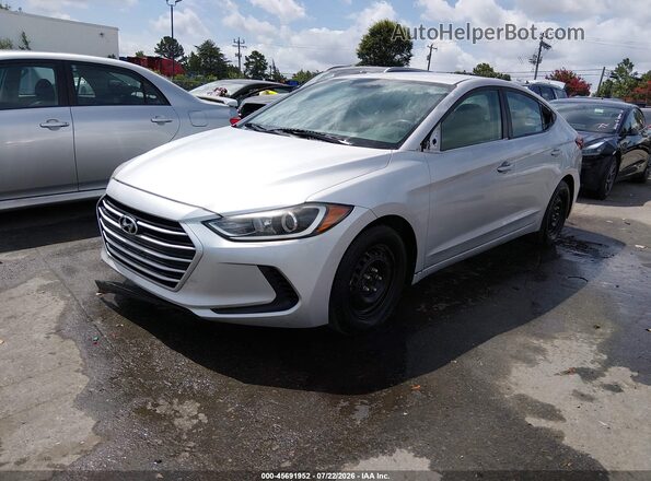 KMHD74LF8HU070964 2017 HYUNDAI ELANTRA Silver Առջևի ձախ երեք քառորդ տեսարան