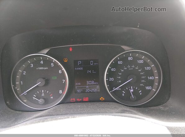 KMHD74LF8HU070964 2017 HYUNDAI ELANTRA Silver Հետևի նստատեղերի տեսք
