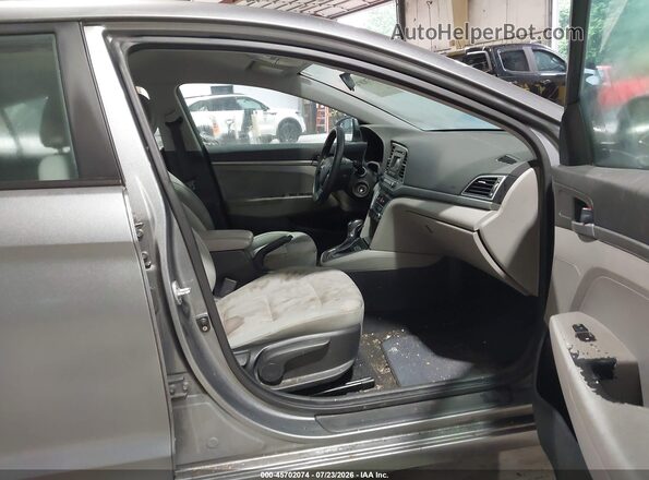 KMHD74LF8HU099445 2017 HYUNDAI ELANTRA Gray Вид салону спереду