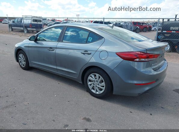KMHD74LF8HU117698 2017 HYUNDAI ELANTRA Серебряный Задняя левая четверть