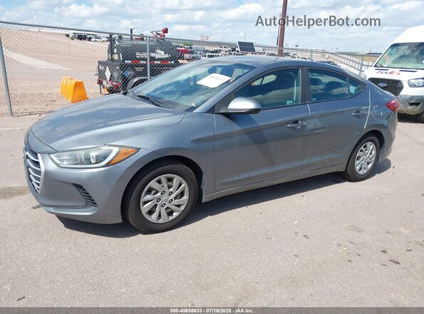KMHD74LF8HU117698 2017 HYUNDAI ELANTRA Серебряный Передняя левая четверть