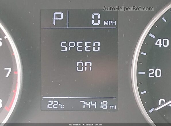 KMHD74LF8HU150247 2017 HYUNDAI ELANTRA Gray Instrument cluster view