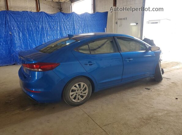 KMHD74LF8HU390477 2017 HYUNDAI ELANTRA Blue Trasero derecho