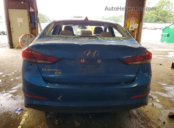 KMHD74LF8HU394495 2017 HYUNDAI ELANTRA Blue Widok z tyłu
