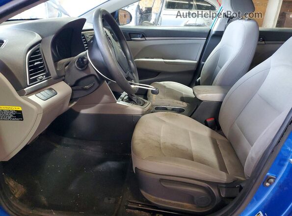 KMHD74LF8HU394495 2017 HYUNDAI ELANTRA Blue Widok wnętrza z przodu